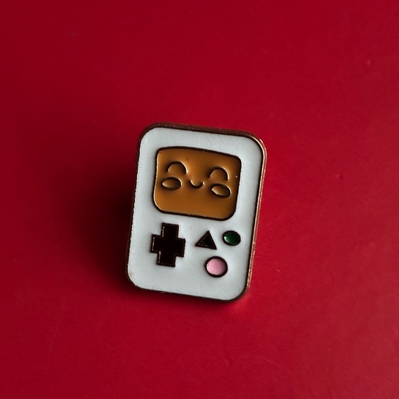 Playful Enamel Pin Set with Flower, Carrot, and Console - Picture 5 of 10